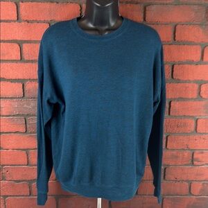 Athleta Women's XXS Blue Sweater – Lightweight,‎ Ribbed Knit, Casual